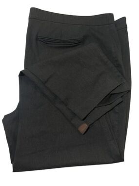 Lane Bryant Tapered Straight Leg Pull-On Pants - Size 28 Regular Dark Grey